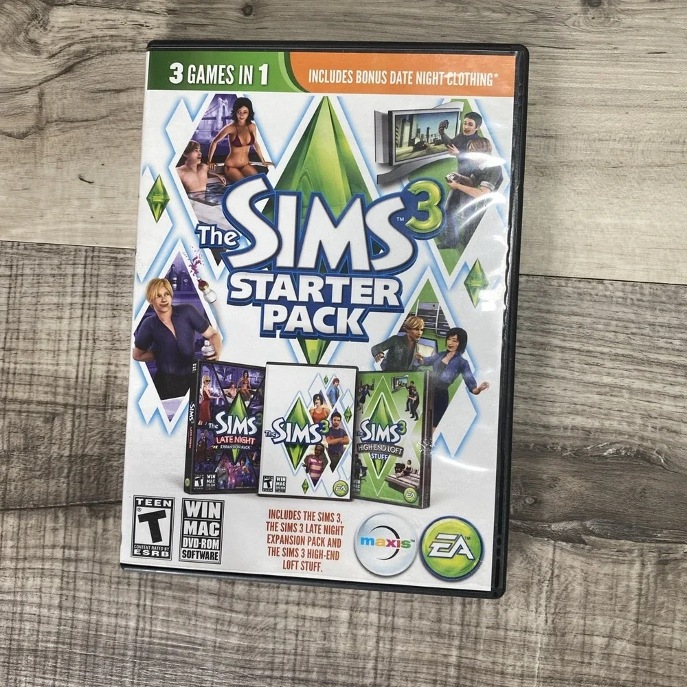Lot Of 3 Sims 3 Pc Games Starter Pack / Expansion Pack‎ Pets EA Games READ